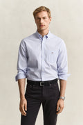 LIGHT BLUE, REG CLASSIC POPLIN SHIRT, FRONT-VIEW BY GANT AU.