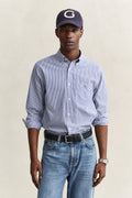 COLLEGE BLUE, REG CLASSIC POPLIN BANKER SHIRT, FRONT-VIEW BY GANT AU.