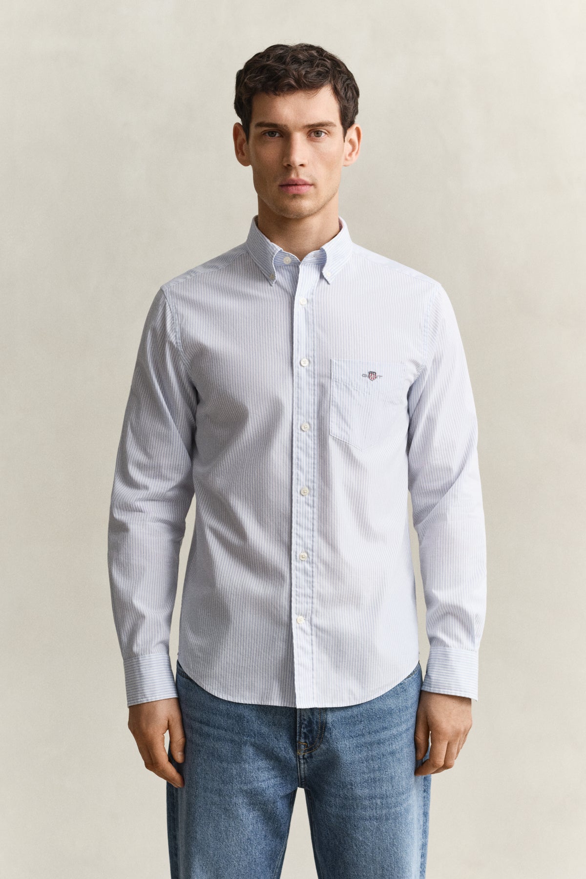 Banker Stripe Classic Poplin Shirt