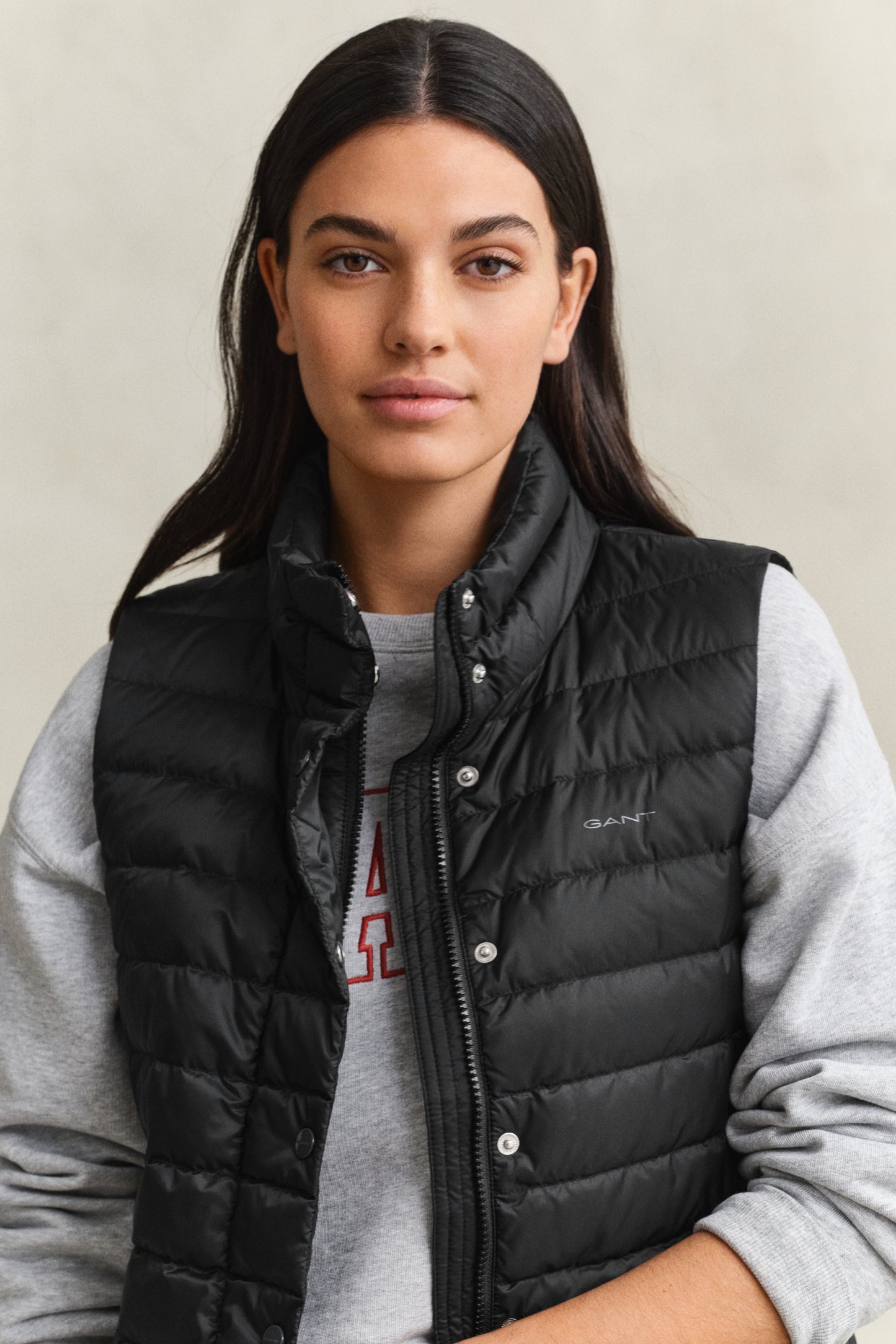 MODEL WEARING Light Down Vest