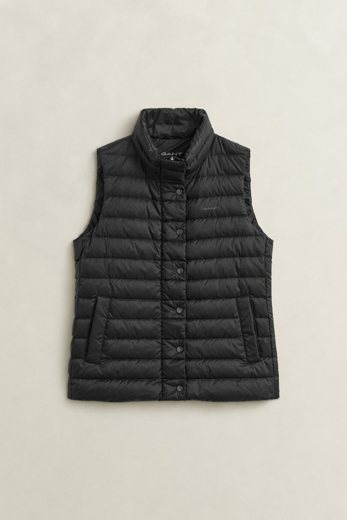 BLACK, Light Down Vest, FLAT-LAY BY GANT AU.