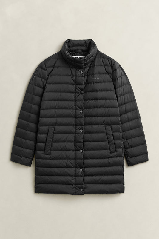 BLACK, LIGHT DOWN COAT BY GANT AU.