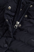 EVENING BLUE, LIGHT DOWN COAT, CLOSE-UP BY GANT AU.