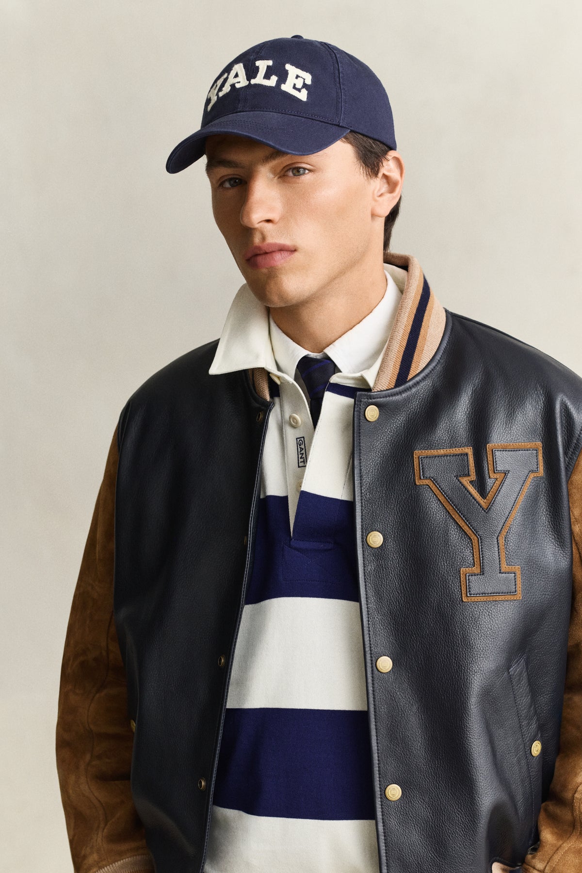 MARINE, YALE HEAVY WASHED COTTON TWILL CAP BY GANT AU.