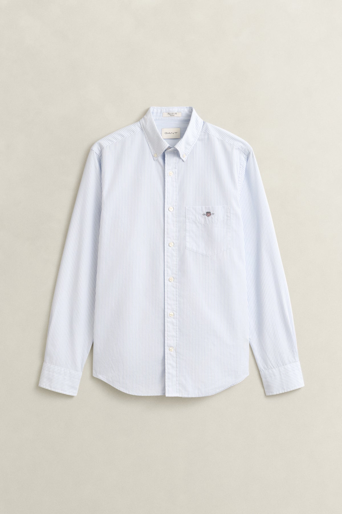 LIGHT BLUE, REG CLASSIC POPLIN BANKER SHIRT BY GANT AU.