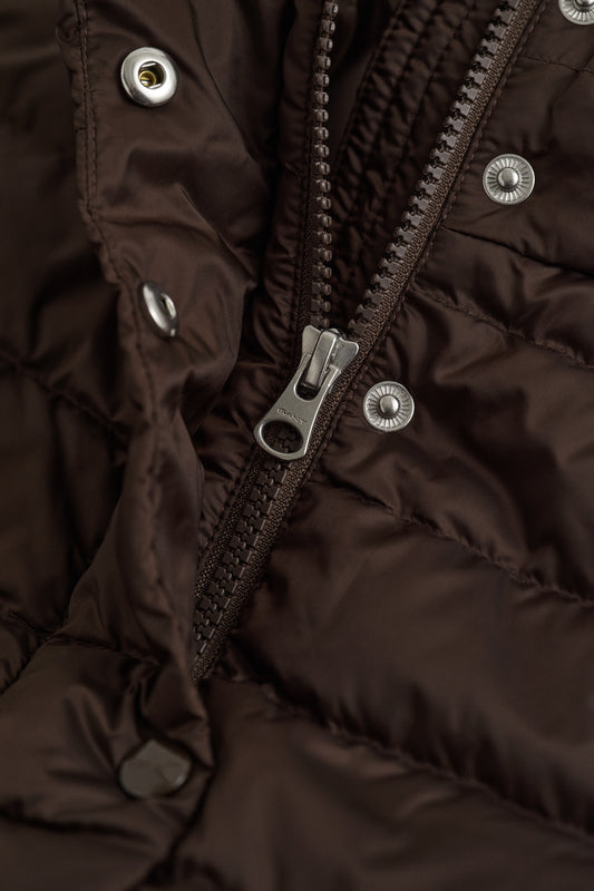 DEEP BROWN, Light Down Jacket, CLOSE-UP BY GANT AU.