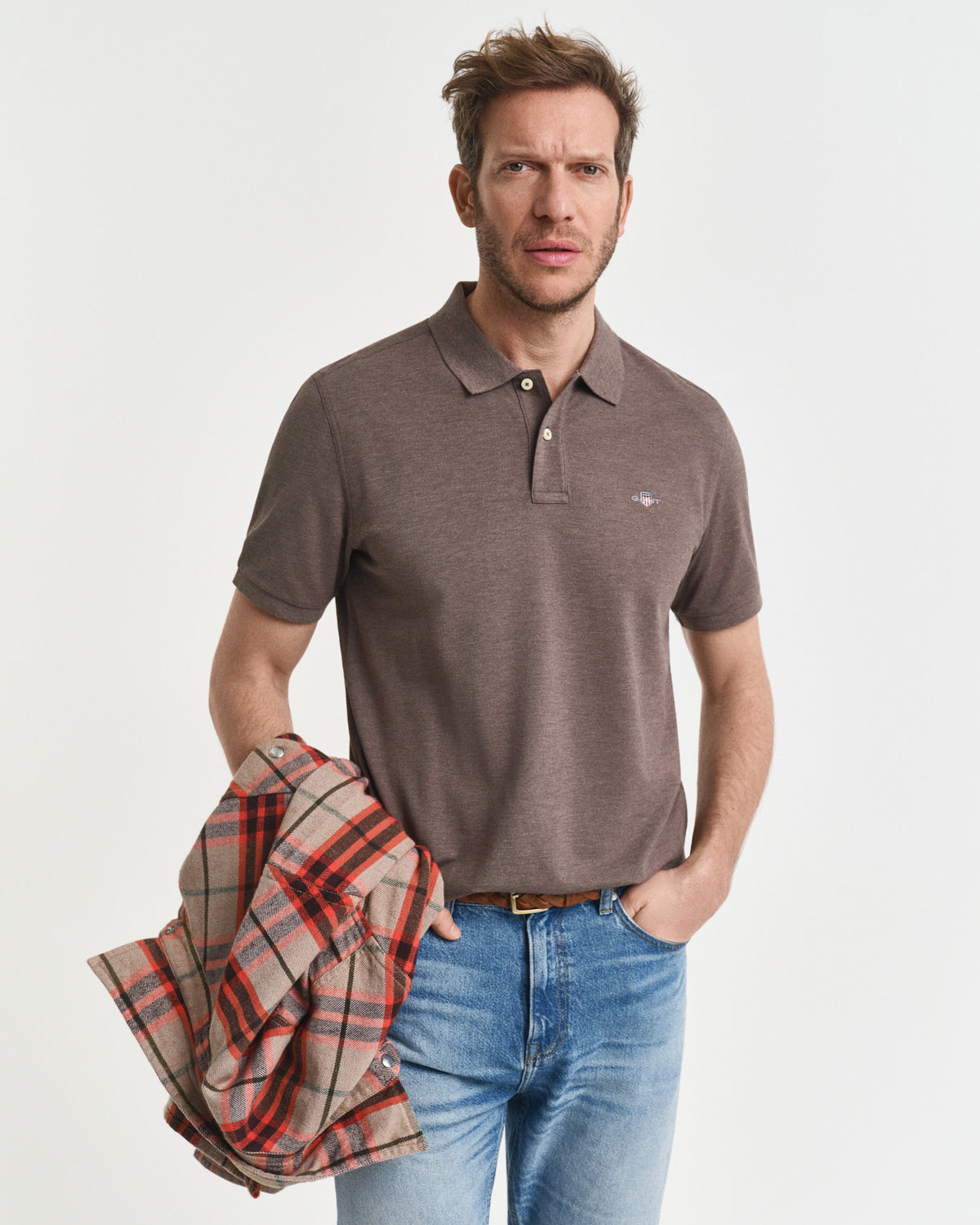 Regular Fit Shield Piqué Polo Shirt