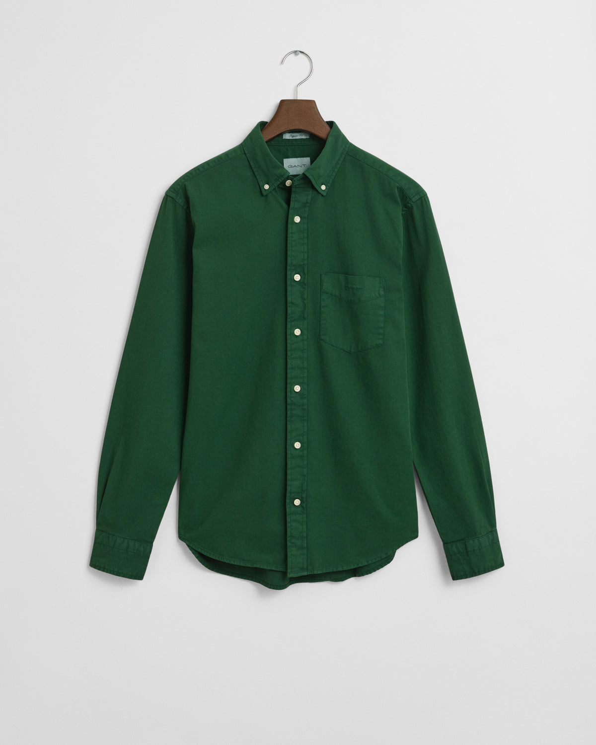 Regular Fit Garment-Dyed Twill Shirt