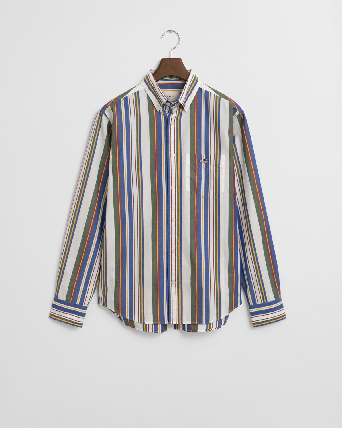 Regular Fit Multi Striped Classic Poplin Shirt