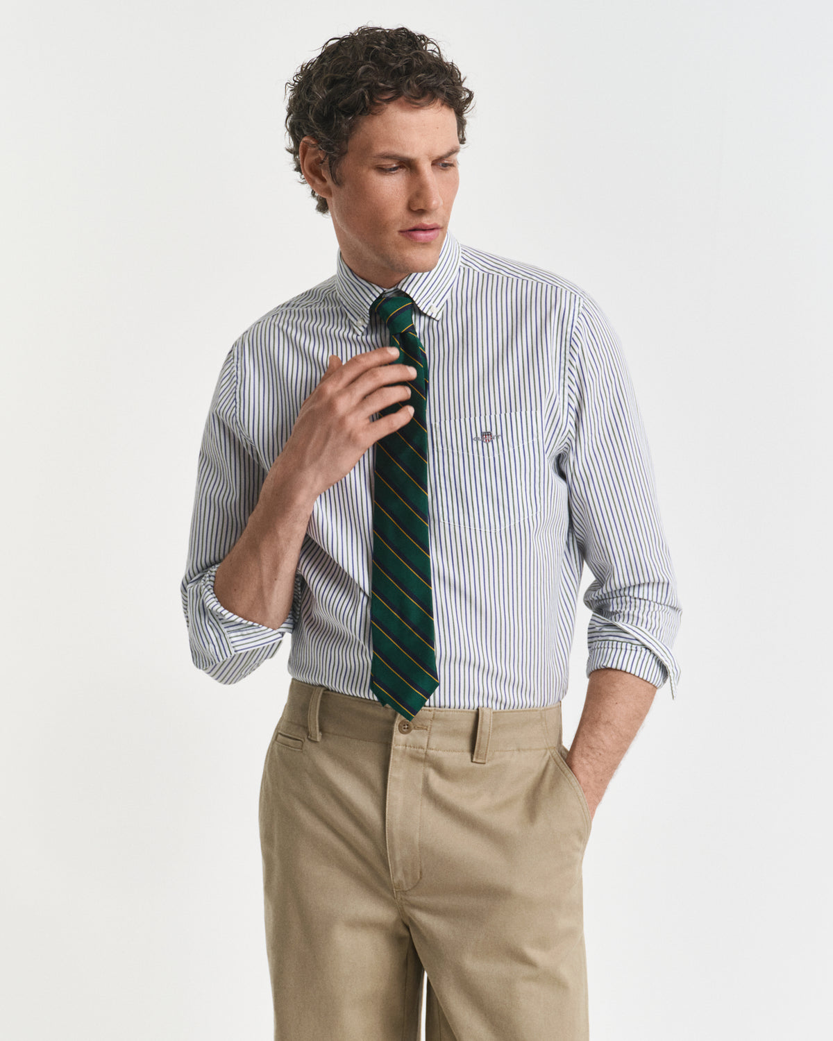 Regular Fit Striped Classic Poplin Shirt