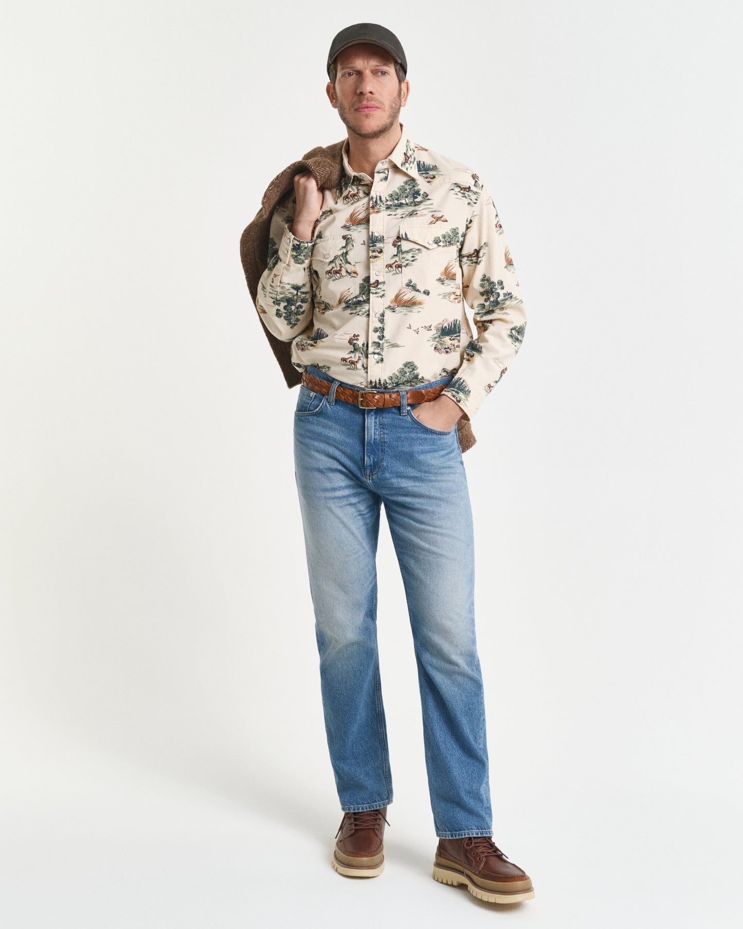 Relaxed Fit Printed Rodeo Shirt