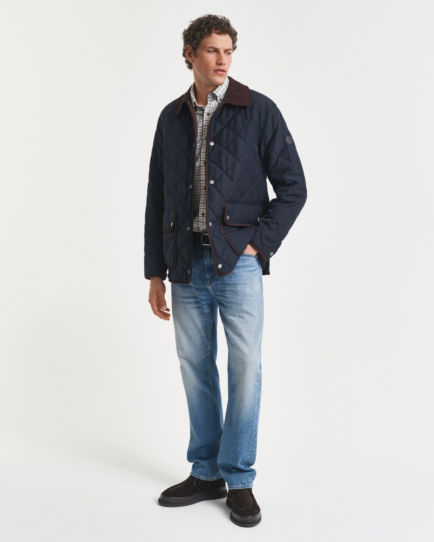Regular Fit Tattersall Checked Twill Shirt