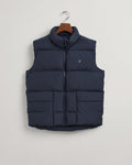 EVENING BLUE, D1. PUFFER VEST, FLAT-LAY BY GANT AU.