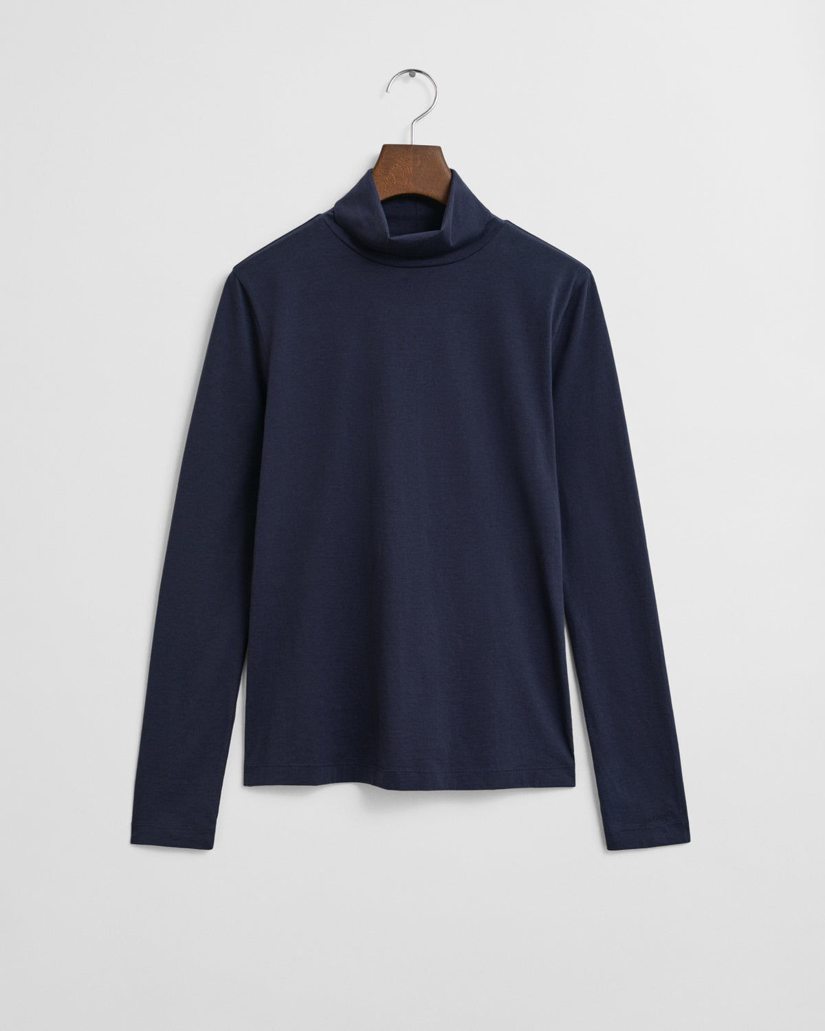 Lightweight Cotton Turtleneck Top