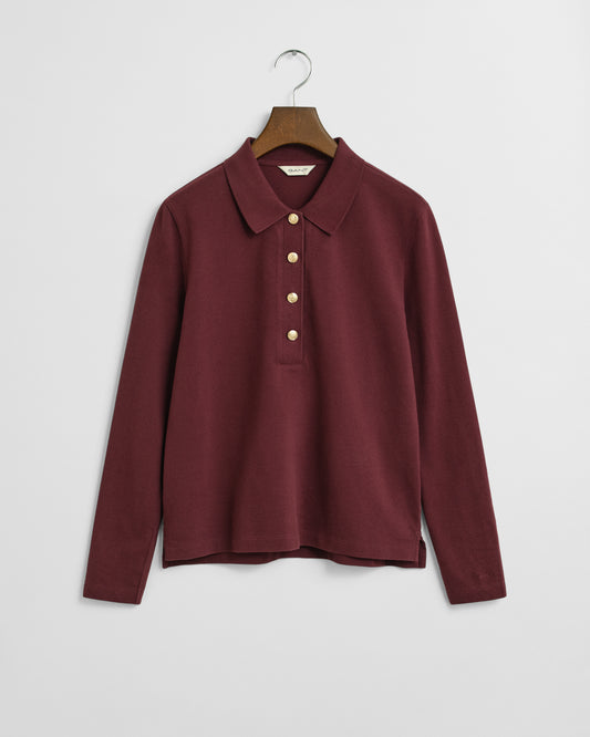 Long Sleeve Piqué Polo Shirt