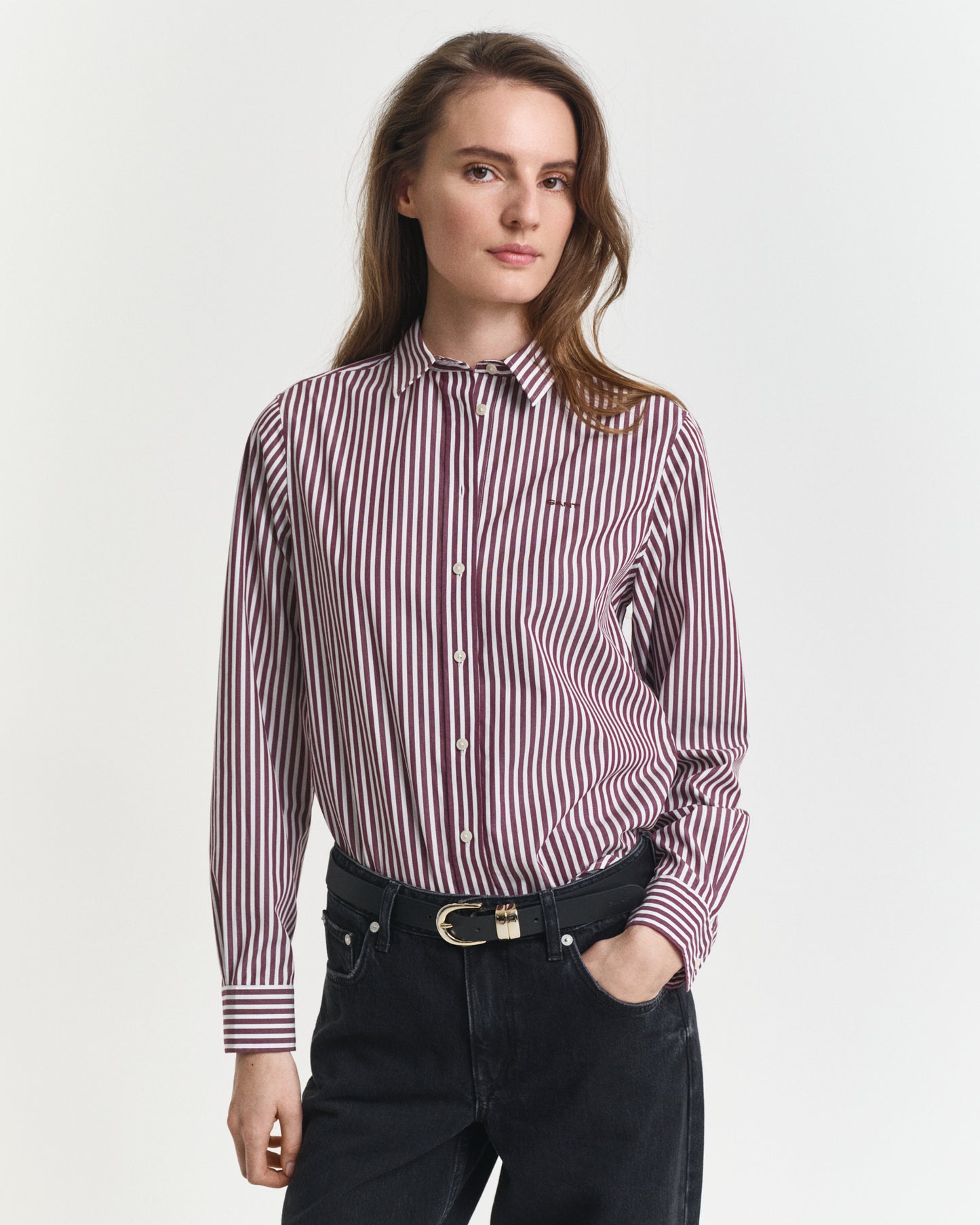 Regular Fit Classic Striped Poplin Shirt