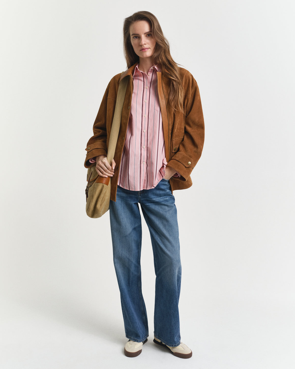 Relaxed Fit Classic Striped Poplin Shirt