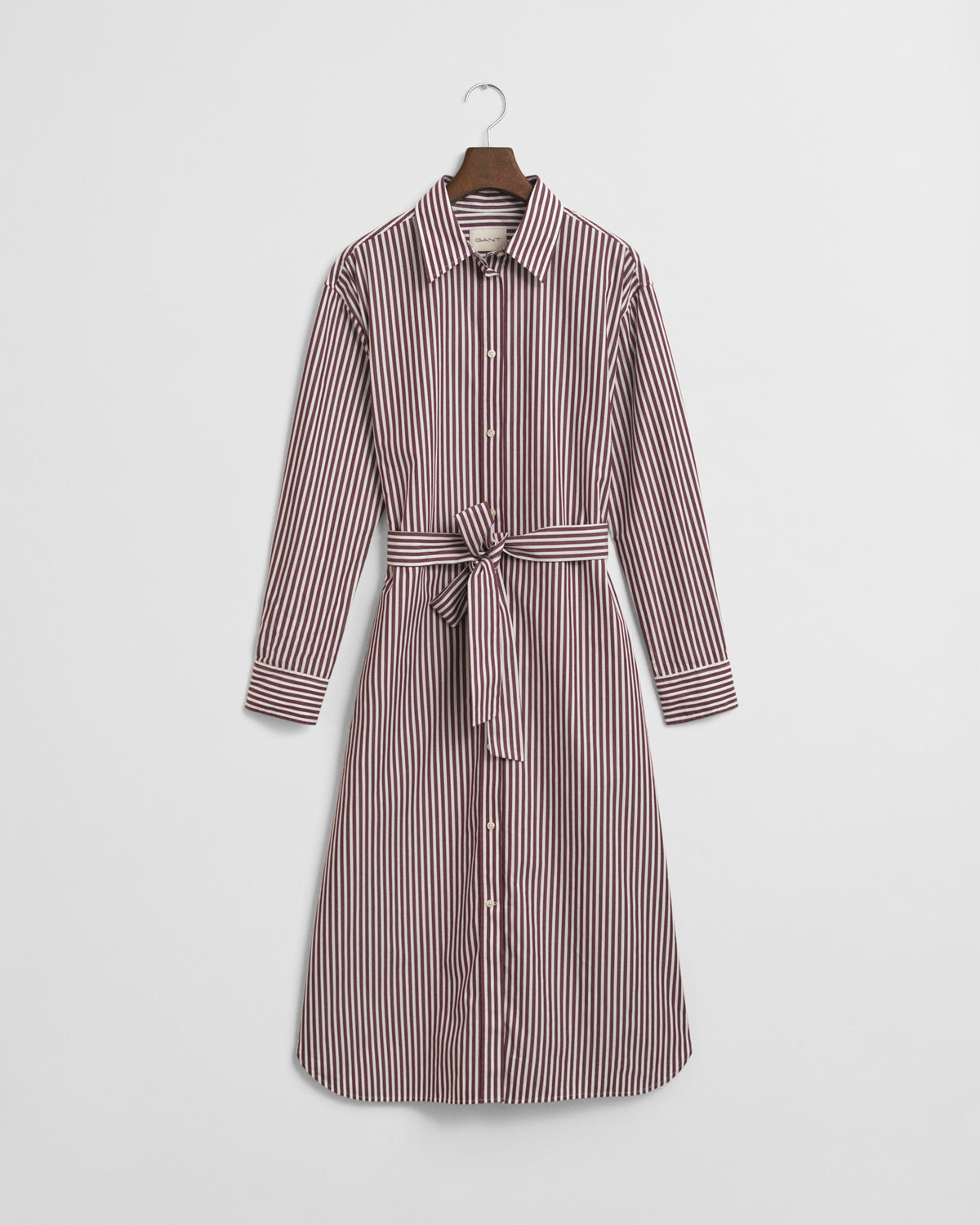 Belted Classic Poplin Shirt Dress