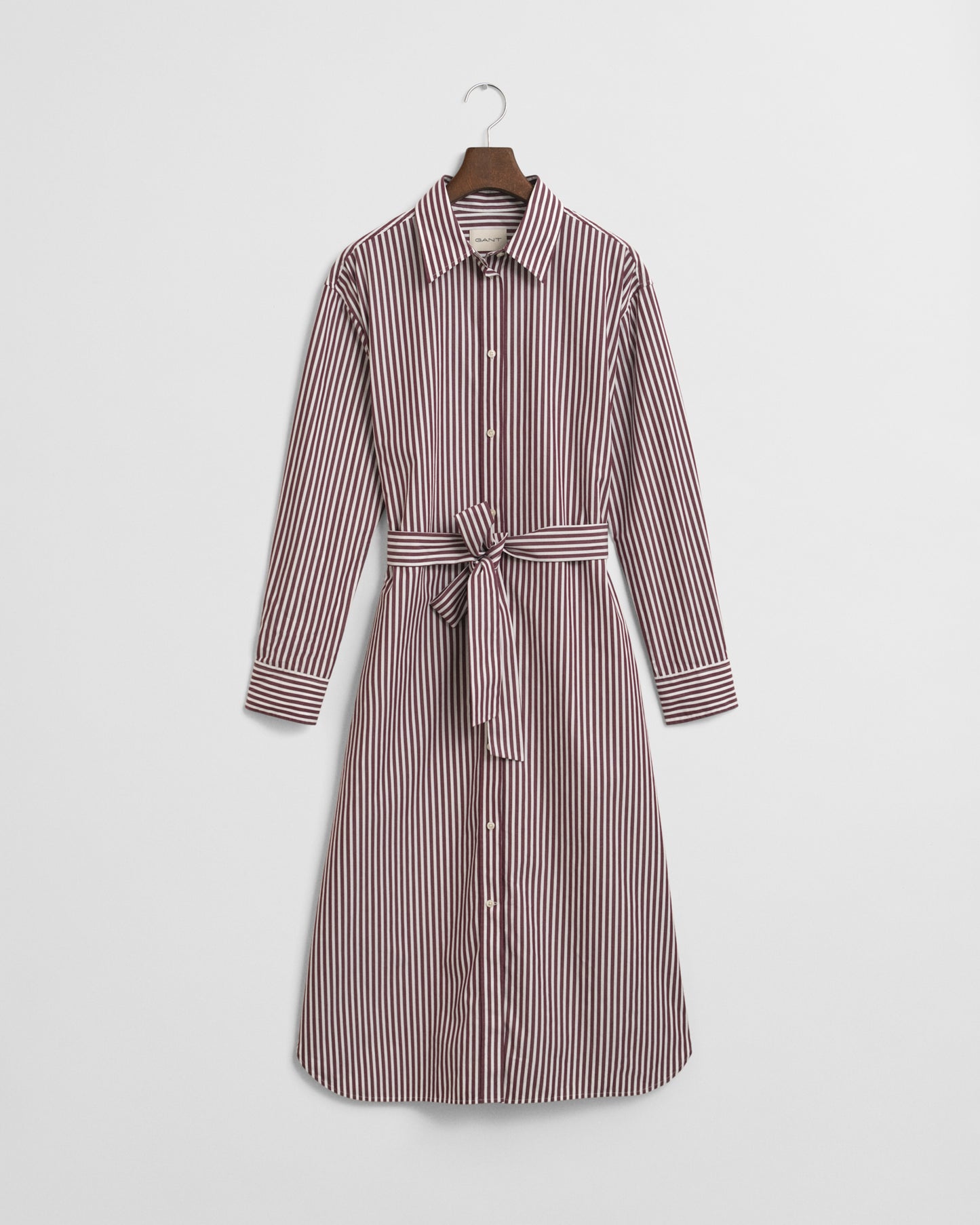 Belted Classic Poplin Shirt Dress
