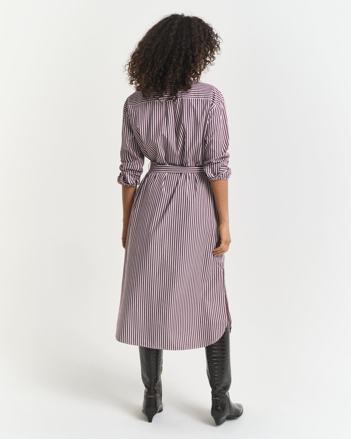 Belted Classic Poplin Shirt Dress