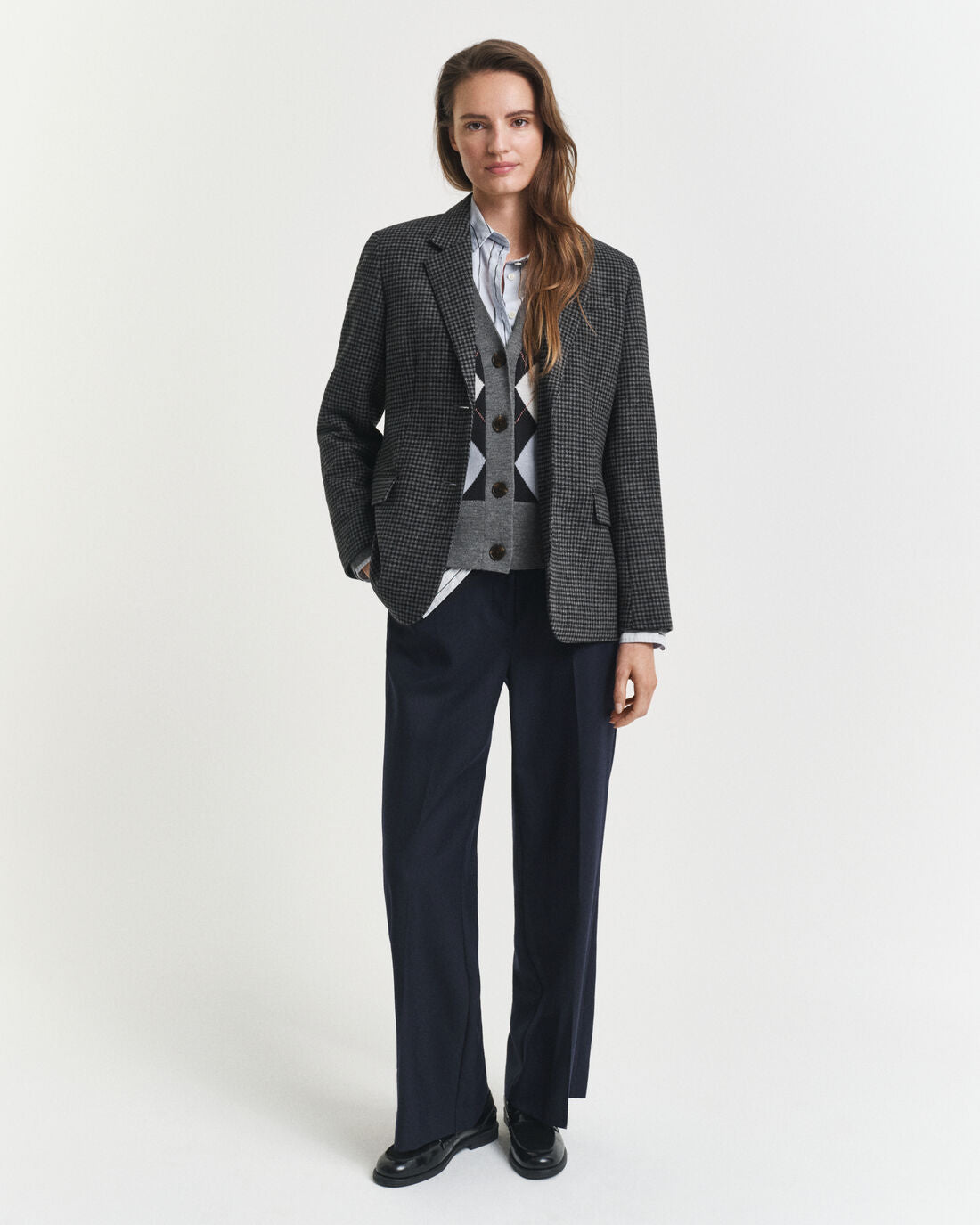 Regular Fit Wool Houndstooth Blazer