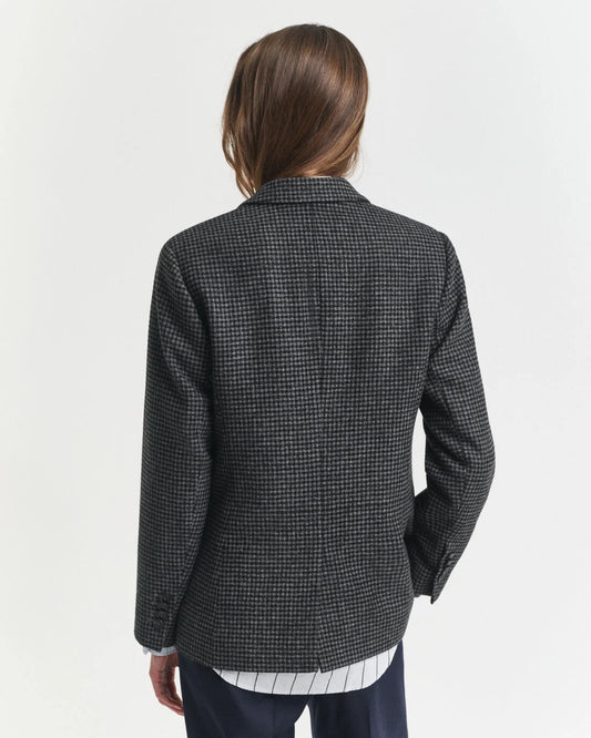 Regular Fit Wool Houndstooth Blazer