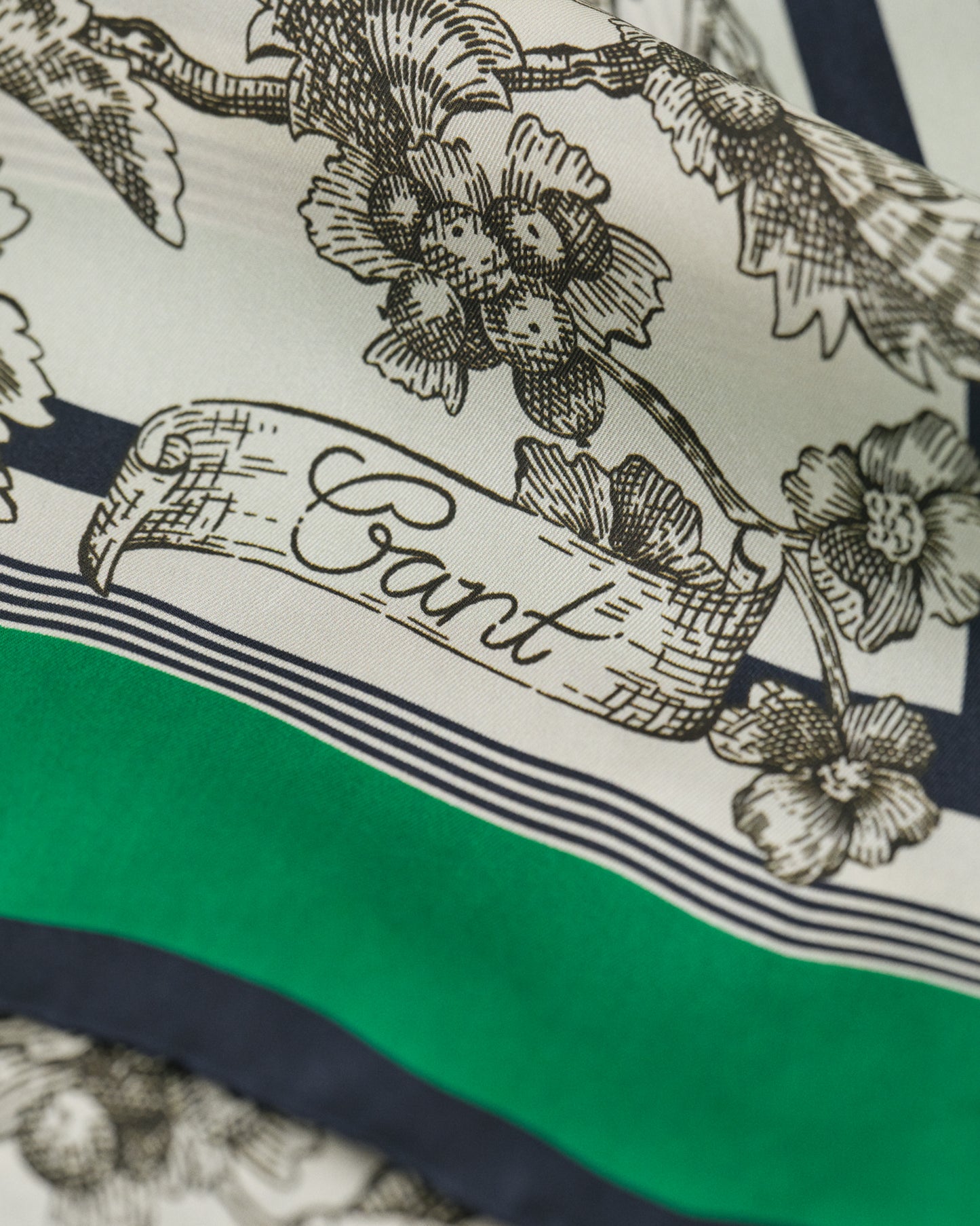 Tree Print Silk Scarf