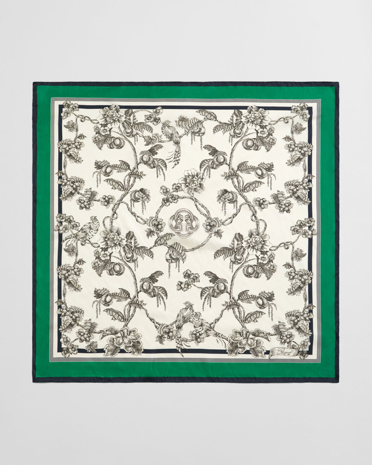 Tree Print Silk Scarf