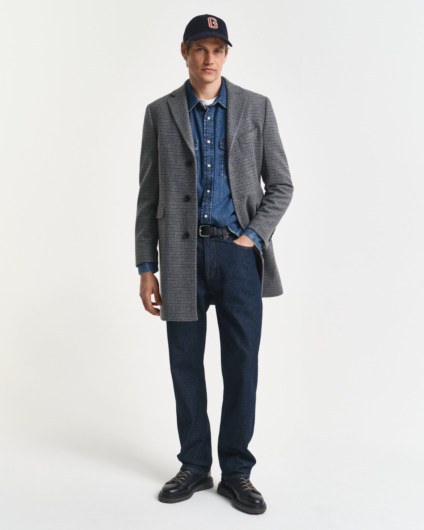 Two-Tone Wool Coat