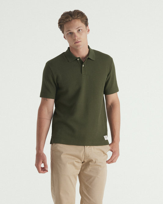 Waffle Texture Polo