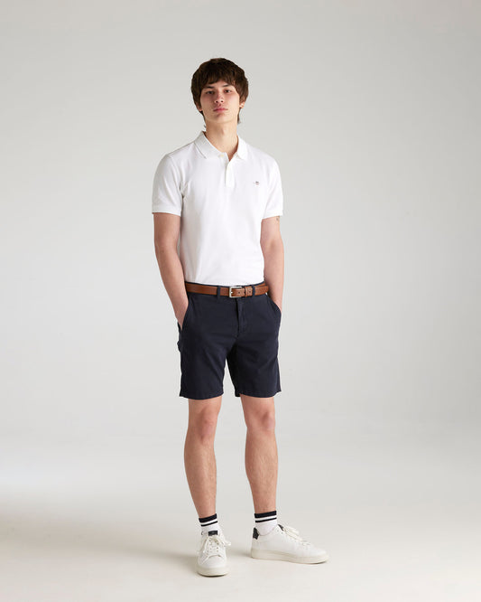 EVENING BLUE, Regular Fit Dobby Chino Shorts BY GANT AU.