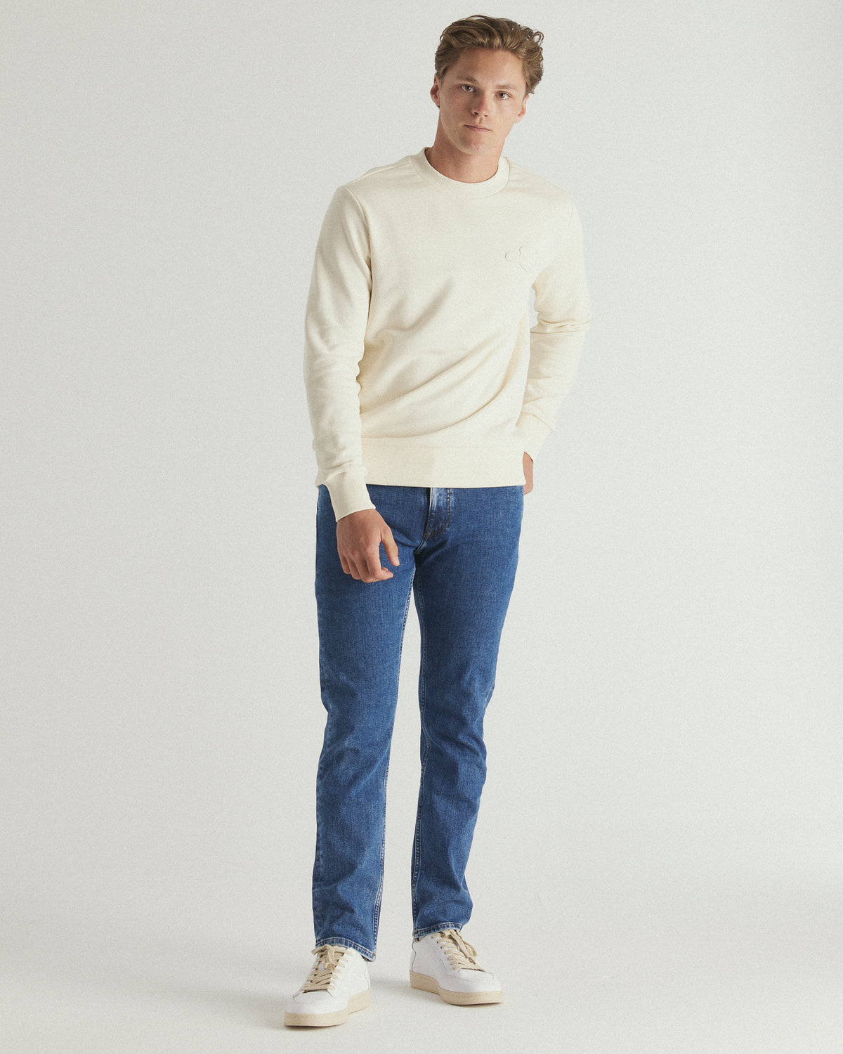 Tonal Shield Crew Neck Sweat