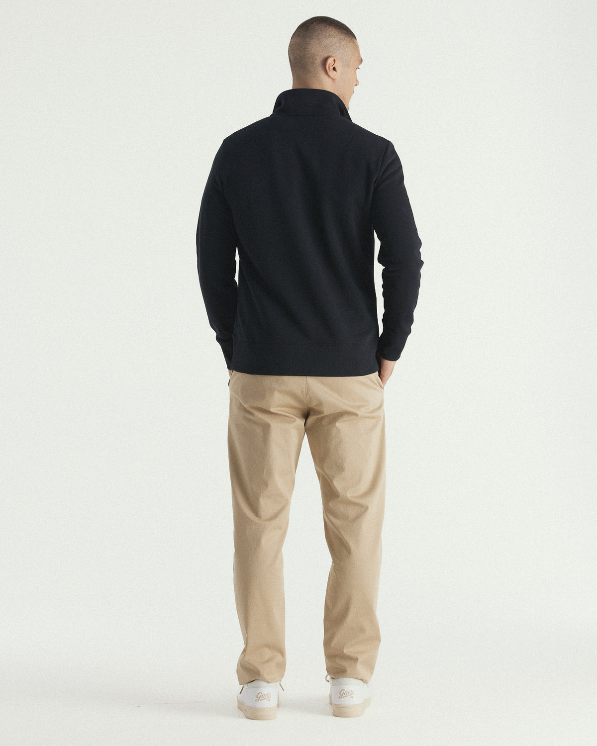 Graphic Print Half Zip Sweatshirt