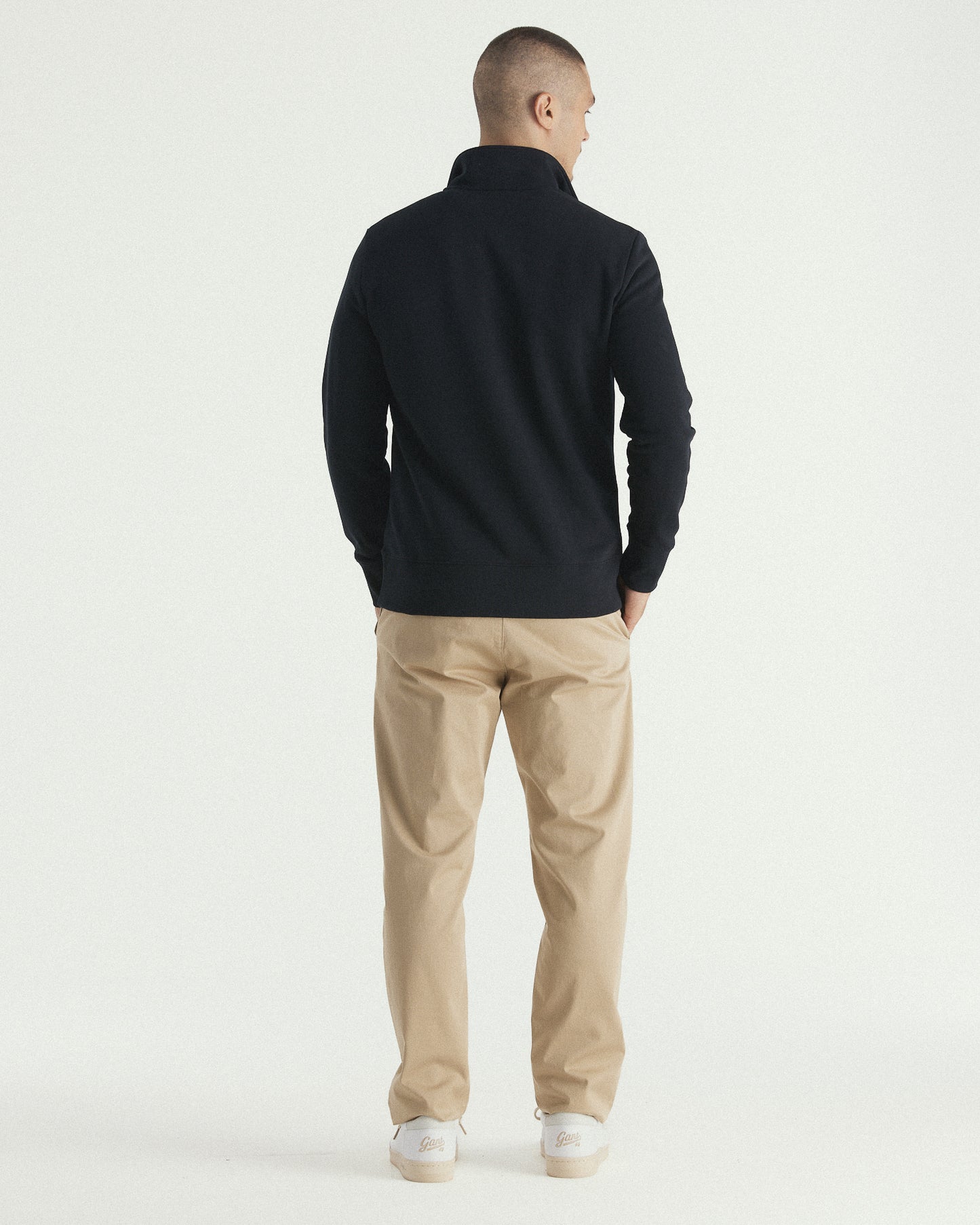 Graphic Print Half Zip Sweatshirt