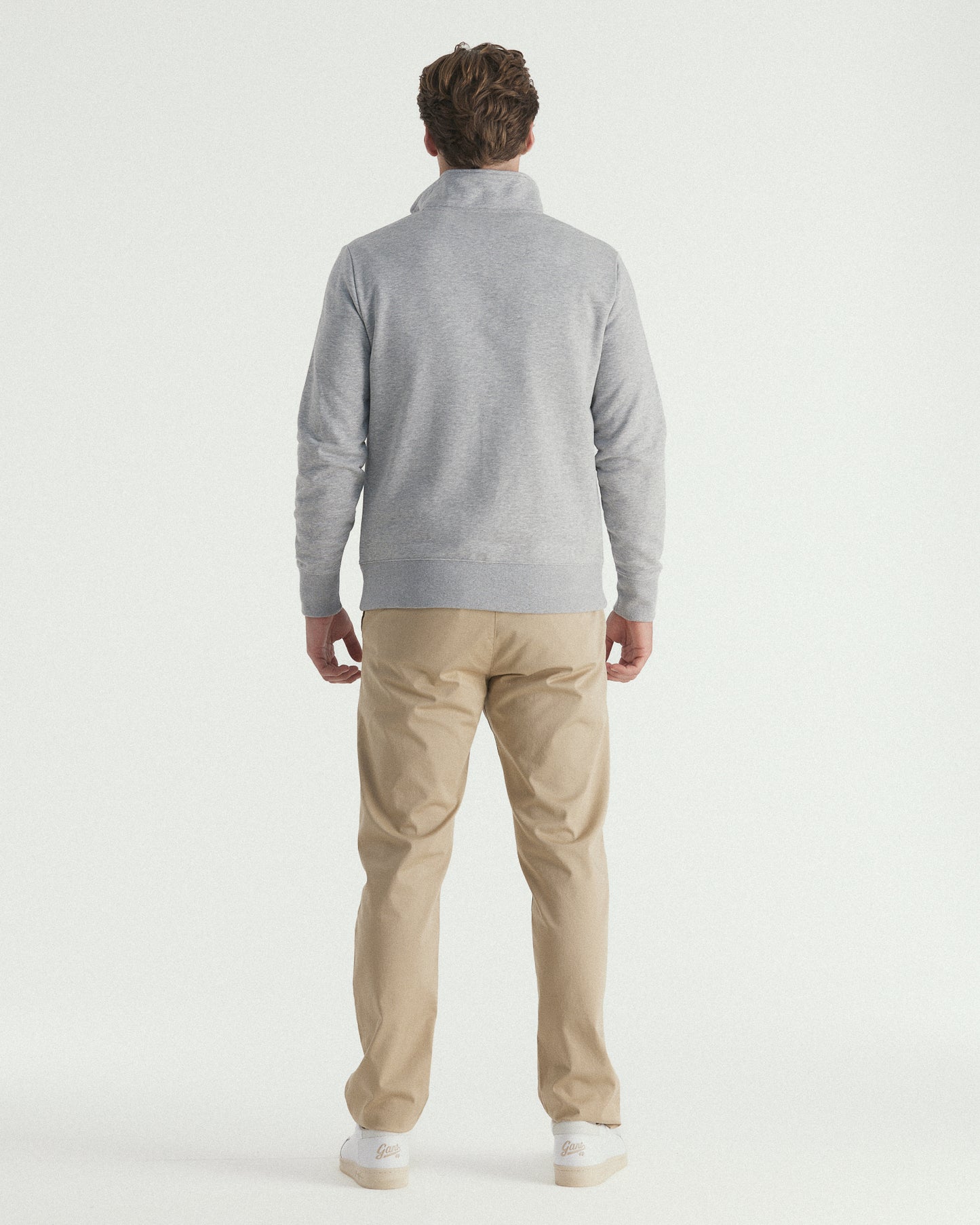 Graphic Print Half Zip Sweatshirt