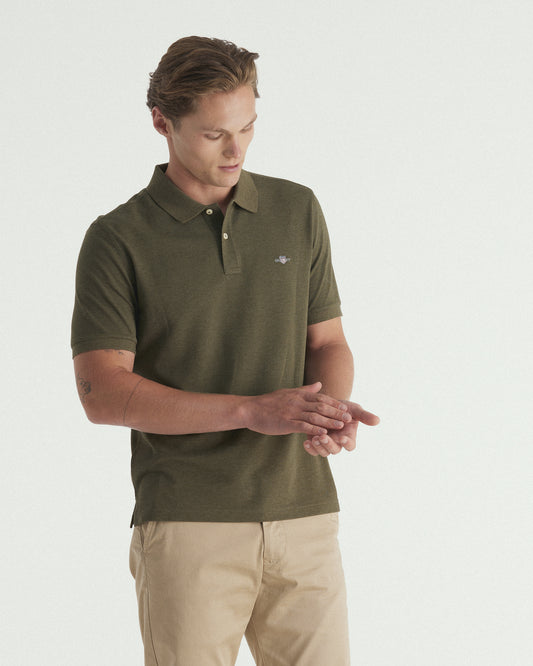 Regular Fit Shield Piqué Polo Shirt