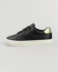 BLACK/GOLD, Avona Leather Sneakers BY GANT AU.