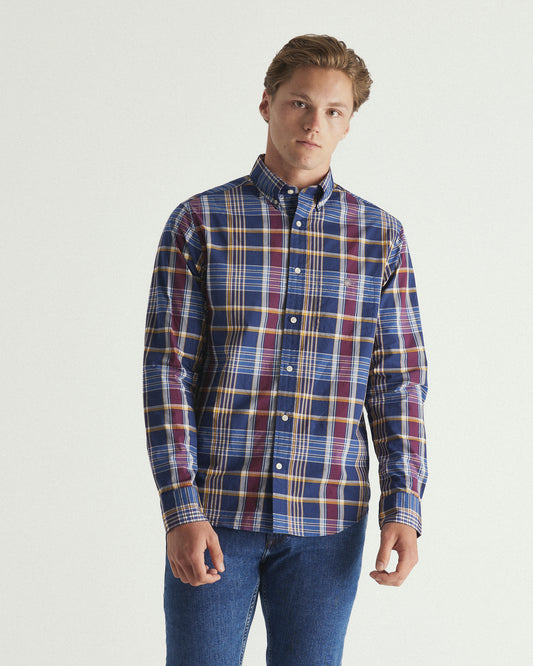 Regular Fit Classic Poplin Check Shirt