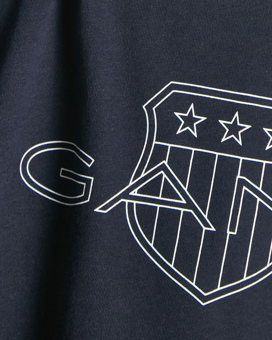 Relaxed Contrast Shield T-Shirt