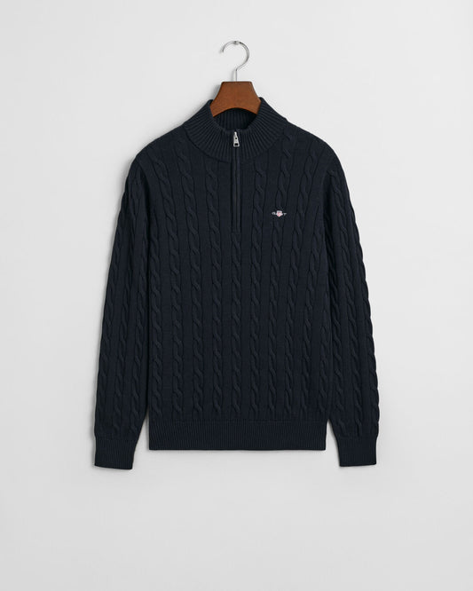 Cotton Cable Half Zip