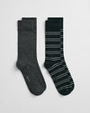 STRIPE AND MINI DOT SOCKS 2-P