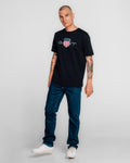 BLACK, REG ARCHIVE SHIELD TSHIRT BY GANT AU.