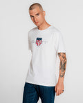 WHITE, REG ARCHIVE SHIELD TSHIRT, FRONT-VIEW BY GANT AU.