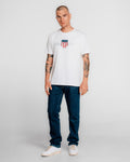 WHITE, REG ARCHIVE SHIELD TSHIRT BY GANT AU.