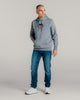 GREY MELANGE, Shield Hoodie BY GANT AU.