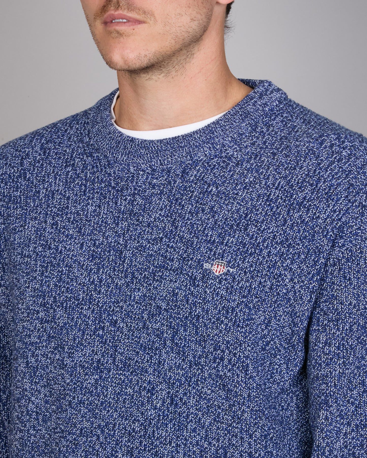 Twisted Yarn Crew Neck Sweater