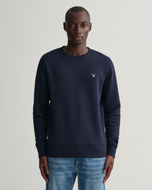EVENING BLUE, ORIGINAL C-NECK SWEAT BY GANT AU.