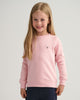 PREPPY PINK, THE ORIGINAL SWEAT C-NECK, FRONT-VIEW BY GANT AU.